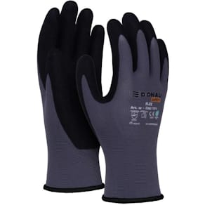 Veiligheidshandschoenen Donau Safety Flex, grijs, XL, maat 10