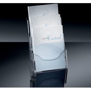Prospekthalter Sigel, A4, 3 Fächer, transparent