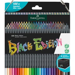 Buntstifte Faber-Castell Black Edition, 100 St., sortiert