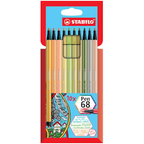 Faserschreiber-Etui STABILO Pen 68, 10 St., sortiert