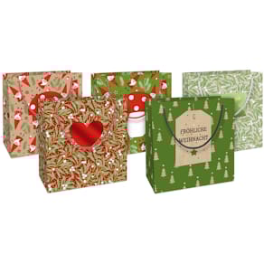 Geschenktragetasche, Weihnachten, Kraftpapier