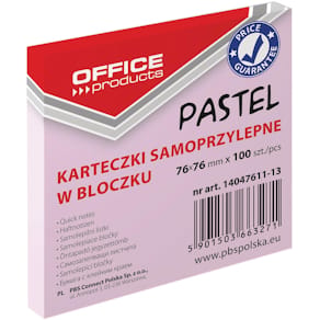Memoblok Pastel, 76 x 76 mm, 100 vel