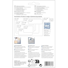 Herma etiket manuel aftagelig 34x67 hvid (144)