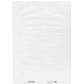 Beschriftungsschild Leitz, selbstklebend, weiß, 73 x 40 mm, 350 S