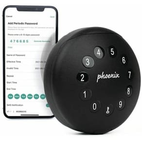 Schlüsseltresor PHÖNIX SAFE PALM KS0211E, schwarz, 2 Haken