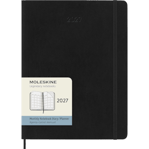 Moleskine Classic Soft 12M MonthNote XL Svart 2027