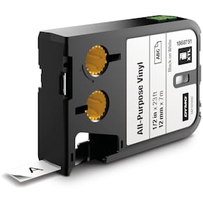 Tape XTL 12mmx7m all-purpose vinyl bl/whi