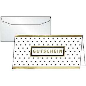 Gutschein-Karten Sigel Golden Glimmer, 10 Stück