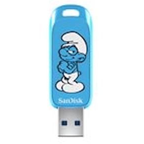 SanDisk Smurfs - Brainy Smurf Edition USB flash-enhet - 64 GB