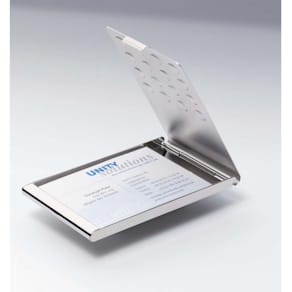 Visitkortholder Durable aluminium, 25 stk