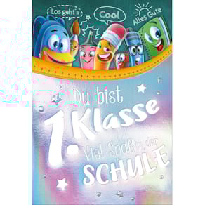 Grußkarte zum Schulanfang
