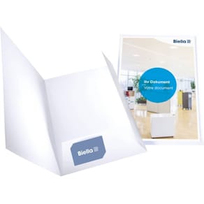 Präsentationsmappe Biella Pearl1, weiß, A4