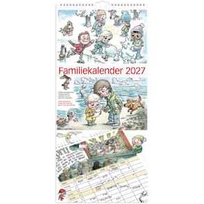 Vægkalender Mayland Familie Otto Dickmeiss 2027, 229x505 mm, FSC