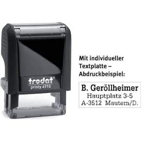 Stempel trodat Printy 4910 mit Stempelplatte