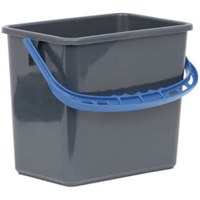 Hink Grå, blått handtag 6l