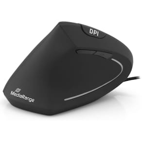 Maus MediaRange optisch, schwarz, links