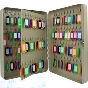 Sleutelkast Q-CONNECT, voor 140 sleutelhangers, grijs