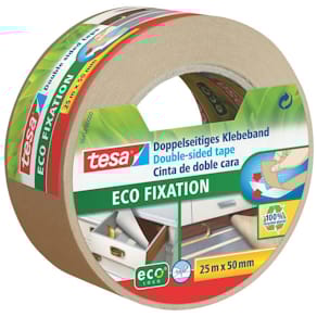 Doppelklebeband tesa ecoLogo Universal, weiß, 50mm x 25m