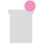 Planbordkaart Nobo T-index 2, 85 x 60 mm, roze