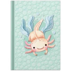 Notizbuch RNK Axolotl, A5, 96 Blatt, kariert