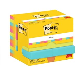 Post-it Poptimistic Cabin Pack 38x51 100sh (12)