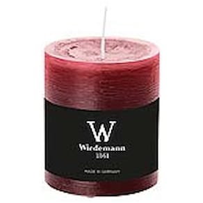 Stumpenkerze D-LUX MARBLE, 80x68 mm, bordeaux