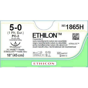 Sutur ETHILON 5-0 PC-3 45cm 36/FP