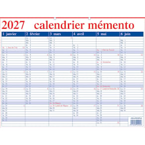 Planningskalender Aurora Memento 20, 2026, Franstalig