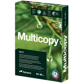 Kopieringspapper Multicopy Next A3 80g, ohålat, 500/fp