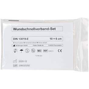 Pflaster-Schnellverband SÖHNGEN, 10 x 6 cm, DIN 13019-E