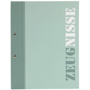 Zeugnismappe GOLDBUCH, A4, 2-farbig, grün, 10 Hüllen
