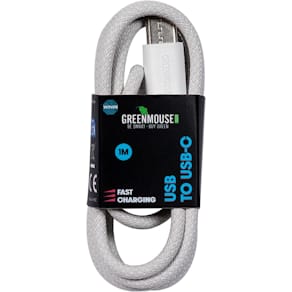 Kabel Greenmouse, USB-A naar USB-C, 1 m, geweven