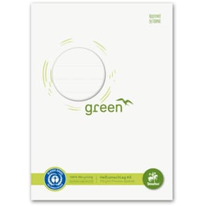 Heftschoner STAUFEN GREEN A5, 150g, naturweiß, Recyclingpapier