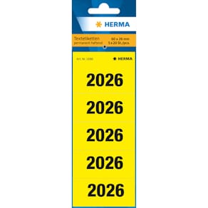 Ordnerrückenschild HERMA 2026, gelb