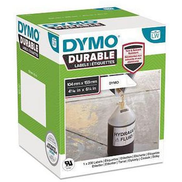 Etikett DYMO Durable 104 x 159mm (200)