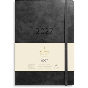 Ugekalender Mayland Forma Deluxe 2027, 150 x 210 mm, sort
