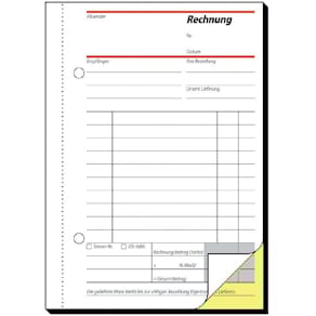 Rechnungsbuch Sigel Rechnung, A6, 2x40 Blatt, SD