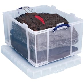 Opbergdoos Really Useful Box 145 liter, transparant
