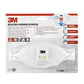 Atemschutzmaske 3M Aura 9332+, FFP3, mit Ventil, 2 Stück, weiß