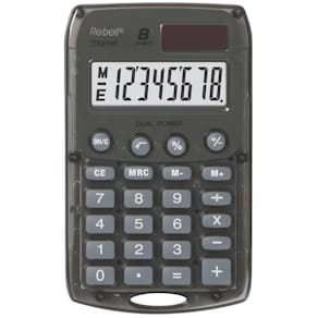 Taschenrechner Rebell, grau