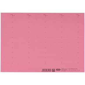 Beschriftungsschild Elba vertic Komfort, 50 St., rosa