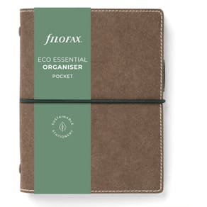 Filofax Eco Essential Pocket Systemkalender Mörk Valnöt