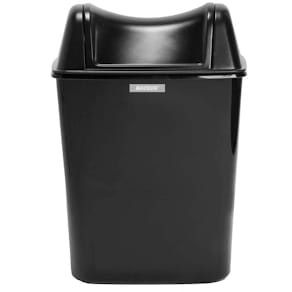 Hygiejnebeholder Katrin med vippelåg, sort 24 x 17 x 36 cm