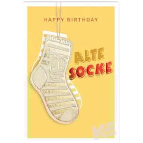 Geburtstagskarte Eulzer Goodies, bunt, mit Briefumschlag