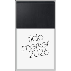 Tagesblock RIDO Merker 2026, schwarz