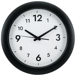 Väggur Easytime Ø30cm svart