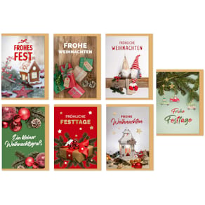 Weihnachtskarte Weihnachtszauber, sortiert