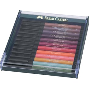 Tuschestift Faber-Castell Pitt Artist Pen B, 12er Set