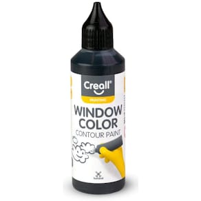 Fönsterfärg CREALL 80ml konturfg. svart