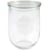 Sylteglas rund Ø100 x H147 mm, klart glas, pk. 6